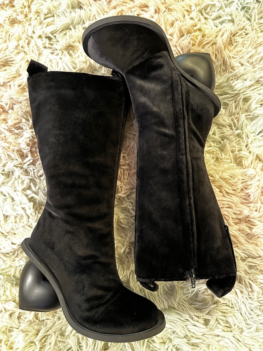 NWT Yume Yume Love Boot in Black Velvet Size 37 - Picture 5 of 13